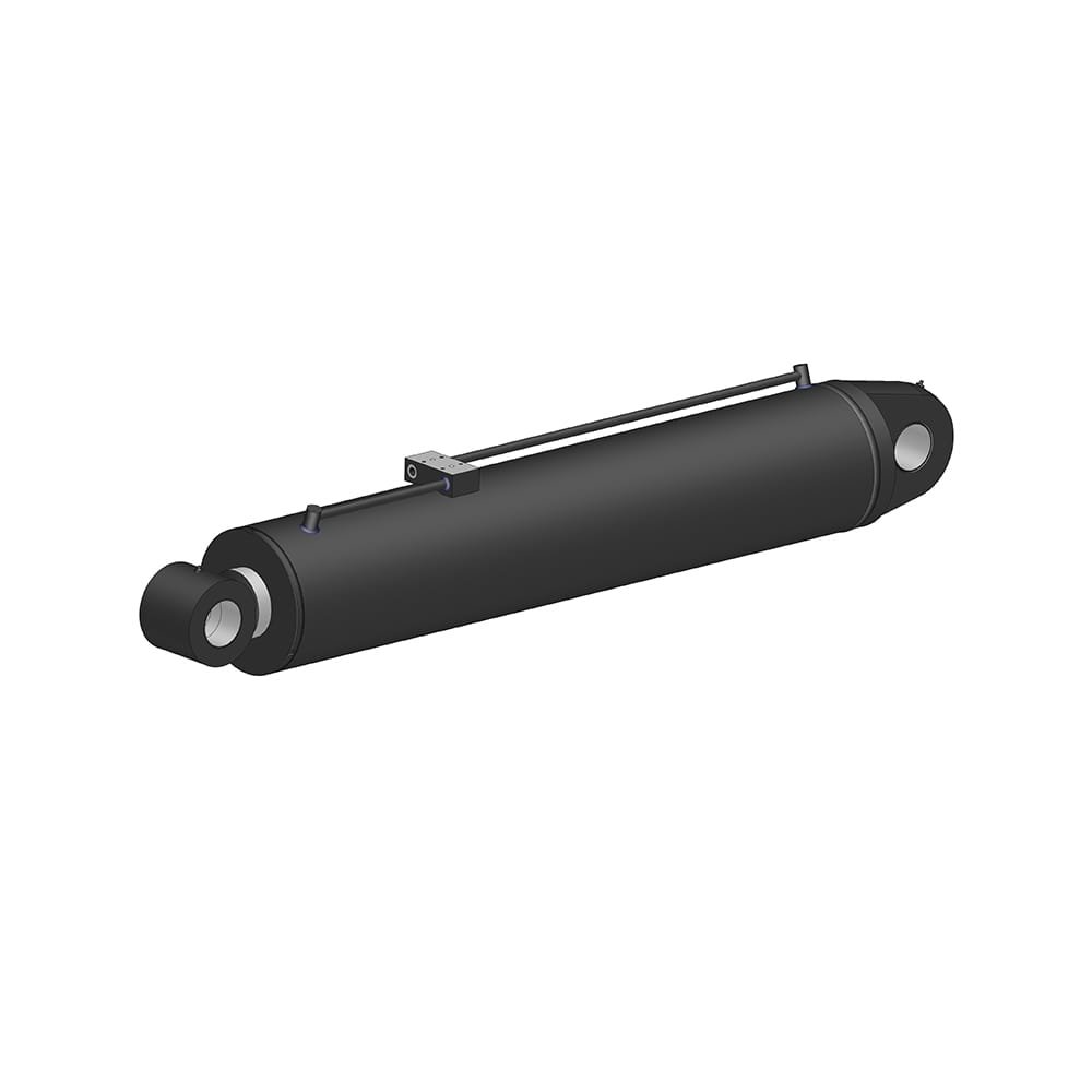 Cylindre de bras inférieur hydraulique à chargeurs latéraux